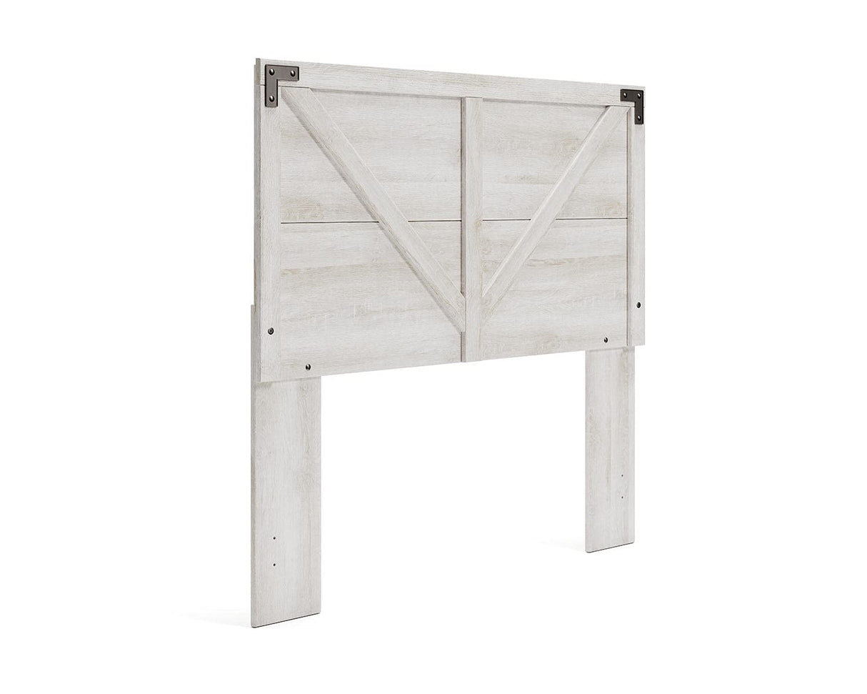 Signature Design by Ashley Shawburn Modern Farmhouse Headboard, Full, Whitewash Signature Design by Ashley