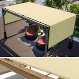 ColourTree 12' x 14' Beige Pergola Sun Shade Canopy Replacement Cover UPF50, Commercial Grade 260 GSM Cloth for Outdoor Patio, Garden, Deck, Backyard (We Make Custom Size) ColourTree