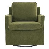 KISLOT Swivel Accent Chair Rocking Recliner 360 Degree Swivel Armchair Machine-Washable Cover for Nursery Living Room Bedroom