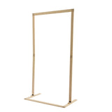 7ft Wooden Wedding Arch Stand Square Wood Arch Wedding Arbor Backdrop Stand Frame Flower Garden Arch for Indoor Outdoor Party Garden Flower Plant Rack (Square Shape) ReqianXH