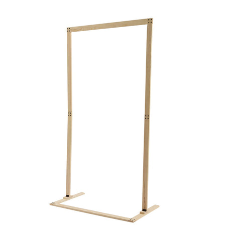 7ft Wooden Wedding Arch Stand Square Wood Arch Wedding Arbor Backdrop Stand Frame Flower Garden Arch for Indoor Outdoor Party Garden Flower Plant Rack (Square Shape) ReqianXH