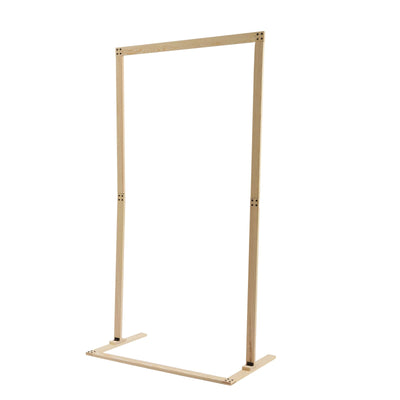 7ft Wooden Wedding Arch Stand Square Wood Arch Wedding Arbor Backdrop Stand Frame Flower Garden Arch for Indoor Outdoor Party Garden Flower Plant Rack (Square Shape)