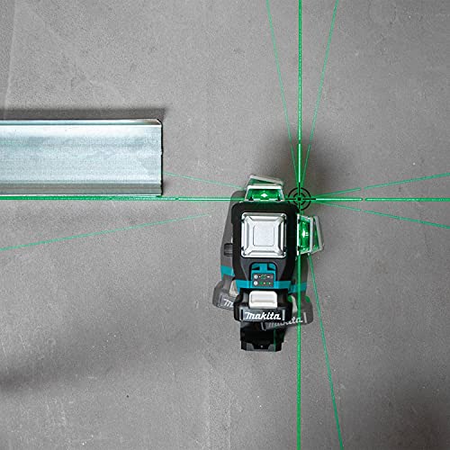 Makita SK700GDNAJ 12V max CXT® Lithium-Ion Cordless Self-Leveling 360° 3-Plane Green Laser Kit (2.0Ah), Class II, 510-530 nm, <2 mW - WoodArtSupply