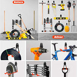 TORACK Garage Hooks Heavy Duty, 15 Pack Wall Mount Steel Utility Hooks&Hangers, Anti-Slip Rubber Coated, Garage Storage Organizer for Garden Tools, Power Tools, Ladders, Brooms, Bikes, Bulk Items TORACK