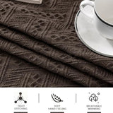 MEETSKY Sofa Covers Small Couch Cover Couch Slipcovers for Reclining Loveseat/Chair/Futon Washable Sofa Protector Decorative Modern Style for Living Room (71"x 91", Medium, Chocolate) MEETSKY