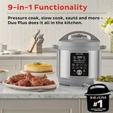 Instant Pot Duo Plus, 6-Quart Whisper Quiet 9-in-1 Electric Pressure Cooker, Slow Rice Steamer, Sauté, Yogurt Maker, Warmer & Sterilizer, Free App with 800+ Recipes, Stainless Steel Instant Pot