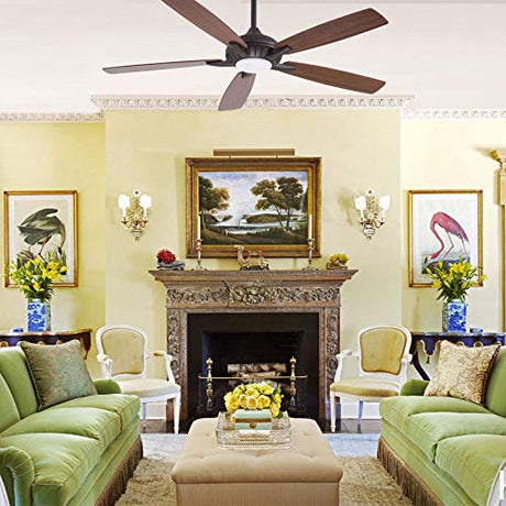 MINKA-AIRE F1001-ORB Dyno XL 60" Ceiling Fan with LED Light & Remote, Oil Rubbed Bronze MINKA-AIRE