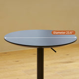 VAOZIURE Adjustable Bar Table, 360 Swivel Height with Aluminum Base for Dining, Bistro, or Home Use, Black VAOZIURE