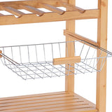 Linon Kitchen Island Granite Top, 33.88" x 22.8" x 15.63", Natural Linon