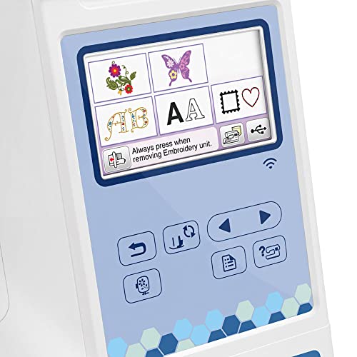 Brother PE900 Embroidery Machine Bundle - 5" x 7" Embroidery Field, Cuts Jump Stitches, Wireless LAN, Includes 4 Hoops, 20 Premium Threads, Stabilizer Sheets, 50,000+ Designs, Accessories & More