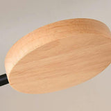 LTTKLMP Nordic Modern Wood Sputnik LED Semi Flush Mount Ceiling Light Fixtures Molecule Chandelier Close to Ceiling Light Living Room Ceiling Lighting for Bedroom Dining Room Office Kitchen LTTKLMP