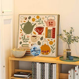 JRYYR Friendship Gifts Beginner Embroidery kit for Adults,Embroidery Kits for Beginners DIY Cross Stitch with Patterns and Instructions (Wave Pattern)