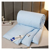 ZZDXW Summer Quilt，Polycotton Fabric Bedding，Summer Duvet Single Double King Size,Four Seasons Duvet Printing,Duvet Insert，Down Classic Quilt Anti Allergy and Warm Comforter Bed Coverless Duvet ZZDXW