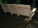 5 Ft ROLL BACK PORCH SWING made from Rot-resistant Select Louisiana Cypress Eternal Wood Made in the USA - Green Furniture - GO GREEN Ecommersify Inc