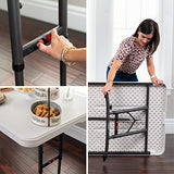 Lifetime 6-Foot Adjustable Height Nesting Table, Commercial, Almond Lifetime