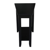 IC International Concepts International Concepts Keystone Accent Table, Black IC International Concepts