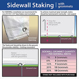 20' x 30' Economy Sidewall Kit for Canopy Tent, Complete Set of (2) White 20' and (2) 30' Side Walls for 7' Foot Height Party Frame and Outdoor Pole Tents, Tent Not Included Moose Supply