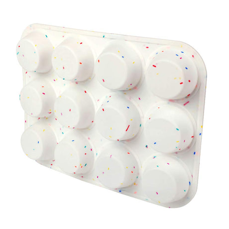 SHEbaking Silicone Muffin Pan Regular 12 Cups Muffin Tin for Muffin and Cupcakes Non-stick Bakeware Durable Baking Mold Cupcake Molds BPA Free SHEbaking
