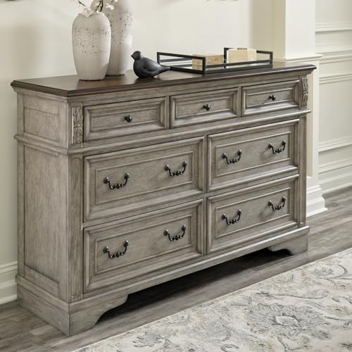Signature Design by Ashley Londenbay Classic Farmhouse 7 Drawer Dresser, Brown & Gray Signature Design by Ashley