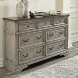 Signature Design by Ashley Londenbay Classic Farmhouse 7 Drawer Dresser, Brown & Gray Signature Design by Ashley