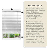 Achim Home Furnishing Cordless GII Luna 2" Slat Mahogany Venetian Window Blinds 29" W x 64" L PowerSellerUSA