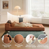 Lumbershed Folding Sofa Bed, 3-in-1 Convertible Sleeper Chair Bed with Pillows, Foldable Floor Couch with High-Density Foam, Futon Small Boneless Couch for Living Room Bedroom Lounge, Single, Brown Lumbershed