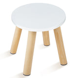 Wooden Step Stool for Kids, Children's Stool Matched Sensory Table, Children Sitting Stool with Assembled Four-Legged, Multi-Purpose Kids Chairs for Bathroom Kitchen Bedroom, Natural Anti-Slip, 1 Pack VISCOO