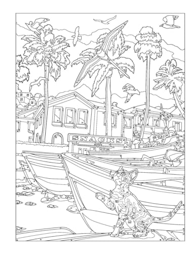 Creative Haven By the Sea Color by Number (Adult Coloring Books: Sea Life) Dover Publications