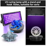 3D Printer UV Resin Curing Light with Turntable 360°Rotating Stand for SLA DLP LCD 3D Printer, Solidify Photosensitive Resin, 405nm UV Resin Affect, DIY Curing Enclosure Auibor