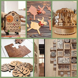 8 Pack Walnut Plywood Sheets 12x12x1/8 Inch,3mm Plywood for Laser Cutting & Engraving,Unfinished Wood for Crafts,Wood Burning,Architectural Models ESRICH
