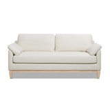 Jennifer Taylor Home Pasadena 75.5" Modern Farmhouse Sofa, Flax White Linen Jennifer Taylor Home