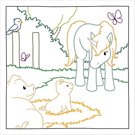 Magic Paper Coloring Book: Unicorns: Discover Hidden Patterns and Images! WoodArtSupply