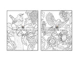 Songbirds Coloring Book: An Adult Coloring Book Featuring Beautiful Songbirds, Exquisite Flowers and Relaxing Nature Scenes Majosta