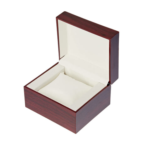 LETURE Wooden Single Watch Cases for Men Women, Wood Wrist Watch Bangle Gift Box with Pillow LETURE