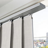 VEVOR Panel Track Blinds, Extendable Track from 45.8 in to 86 in W, Trimmable Panel Curtains Up to 96 in H, Vertical Blackout Panel Blinds for Sliding Doors, Patio Doors, Room Divider, Light Gray VEVOR