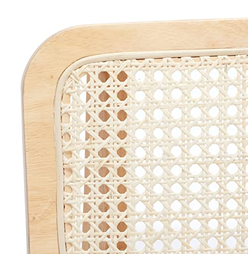 SAFAVIEH Home Collection Luz Coastal Natural Cane Rattan Set of 2 Dining Chair Safavieh