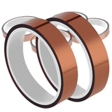 MS WGO High Temperature Heat Resistant Tape PI Film Insulation Tape Sublimation Dye Mug Electronic Polyimide Tape (E 1/2" Wide 13mm X 100 Ft 2 Roll) MS WGO