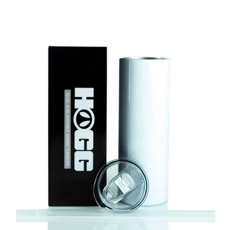Hogg 20oz Sublimatable Straight Skinny Tumbler Case (24 Pack) DIY, Customizable, Glitter, Epoxy, Bulk Tumblers Hogg