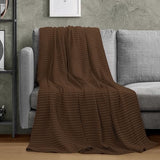 Utopia Bedding Brown 100% Cotton Waffle Blanket 300 GSM [King - 90x108 Inch] Soft Lightweight Breathable Bed Blanket for All Season Utopia Bedding