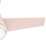 Hunter Valda Indoor Ceiling Fan with LED Light and Remote Control, 36", Blush Pink Hunter