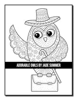 Adorable Owls: An Adult Coloring Book with Cute Owl Portraits, Fun Owl Designs, and Relaxing Mandala Patterns Majosta