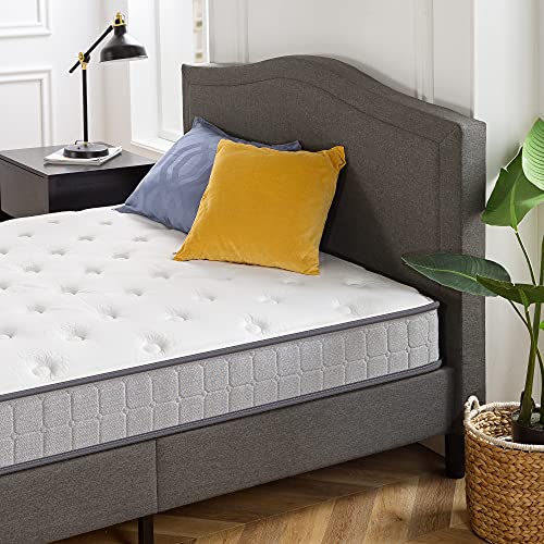 ZINUS 8 Inch Comfort Support Cooling Gel Hybrid Mattress, Full, Tight Top Innerspring Mattress, Motion Isolating Pocket Springs, Mattress in A Box