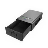 gun safe，Biometric Gun Safe For Handgun with fingerprint, key and digital password 3 .Smart Handgun Safe for Home Bedside Nightstand Car for 2 pistols Generic