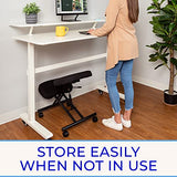 ProErgo Pneumatic Ergonomic Kneeling Chair | Fully Adjustable Mobile Office Seating | Improve Posture to Relieve Neck & Back Pain | Easy Assembly | Use in Home, Office & Classroom Stand Steady