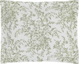 Laura Ashley - Twin Quilt Set, Reversible Cotton Bedding with Matching Sham, Lightweight Home Decor for All Seasons (Bedford Green/Off-White, Twin) Laura Ashley
