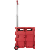 Office Depot Mobile Folding Cart With Lid, 16in.H x 18in.W x 15in.D, Black, 50801 Office Depot