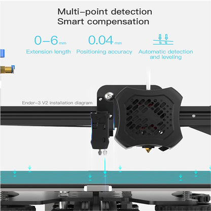 Creality CR Touch Auto Bed Leveling Sensor Kit Compatible to Ender 3 V2/Ender 3 Pro/Ender 3/Ender 3 Max/Ender 5/Ender 5Pro/CR 10 with 32 Bit V4.2.2/V4.2.7 Mainboard 3D Printer - WoodArtSupply