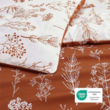 Bedsure Twin/Twin XL Comforter Set - Terracotta Bed Set, 2 Pieces Cute Floral Bedding, 1 Soft Reversible Botanical Flowers Comforter and 1 Pillow Sham Bedsure