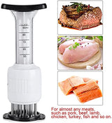 GOTOTOP Meat Marinade Tenderizer Needle Injector Steaks Flavor Syringe Cook Kitchen Tool Meat Tenderizer 2.64 x 2.64 x 8.86inch GOTOTOP