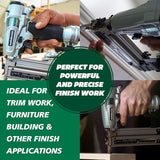 Metabo HPT Pro Brad Nailer Kit, 18 Gauge, High Grade Aluminum Magazine, Accepts 5/8-Inch To 2-Inch Brad Nails, NT50A5 Metabo HPT